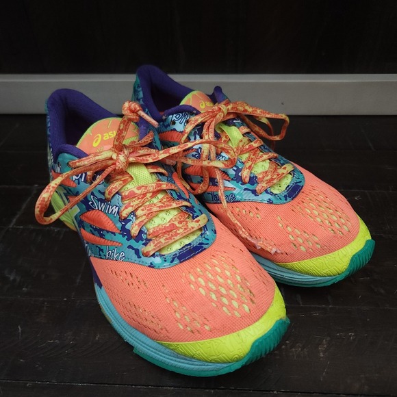 Asics  Gel Noosa Tri 10 Women Size 6.5 T580N Multicolor Running Shoes Sneakers - Picture 2 of 14